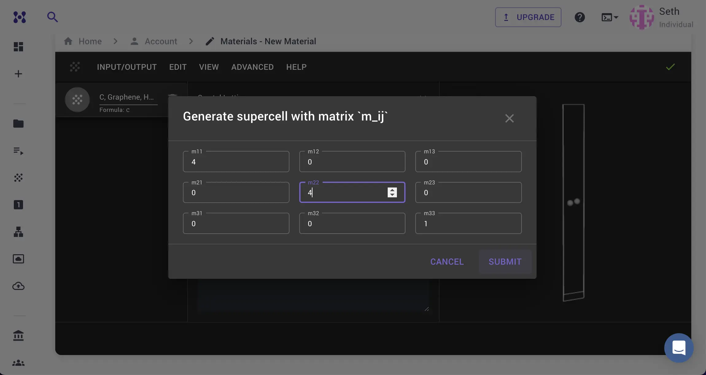Supercell Creation for Graphene
